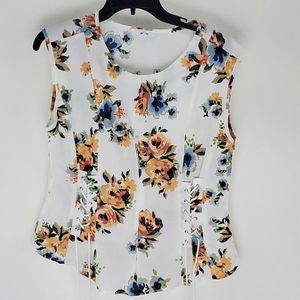 Miss Lili shoe string blouse